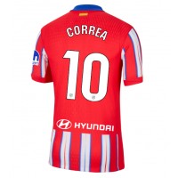 Atletico Madrid Angel Correa #10 Domáci futbalový dres 2024-25 Krátky Rukáv